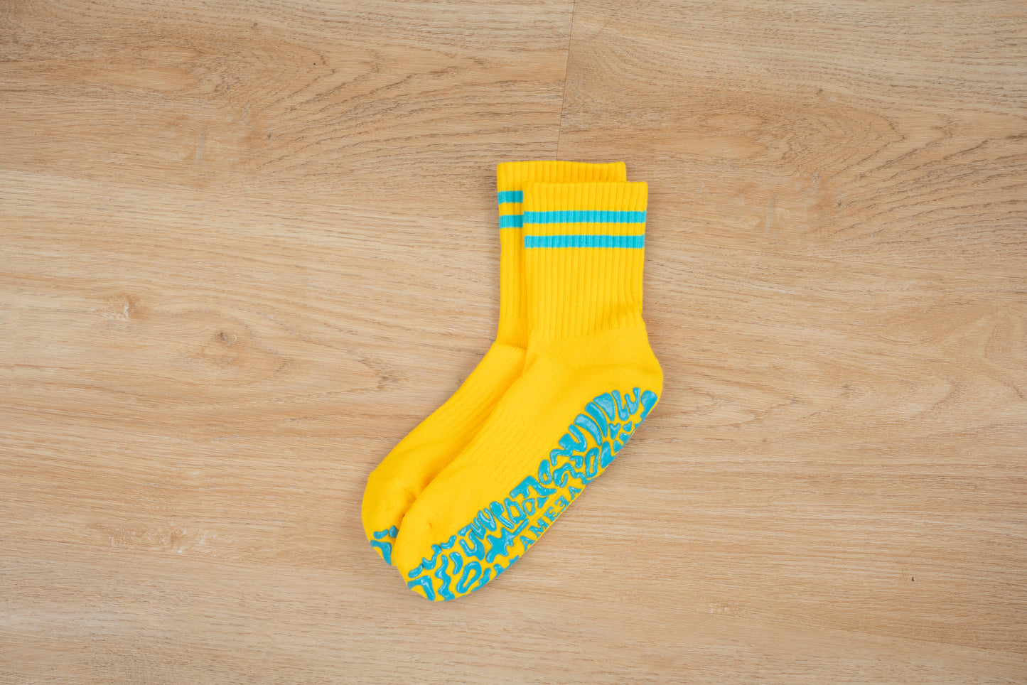 Crew Grip Socks - Yellow/Turquoise