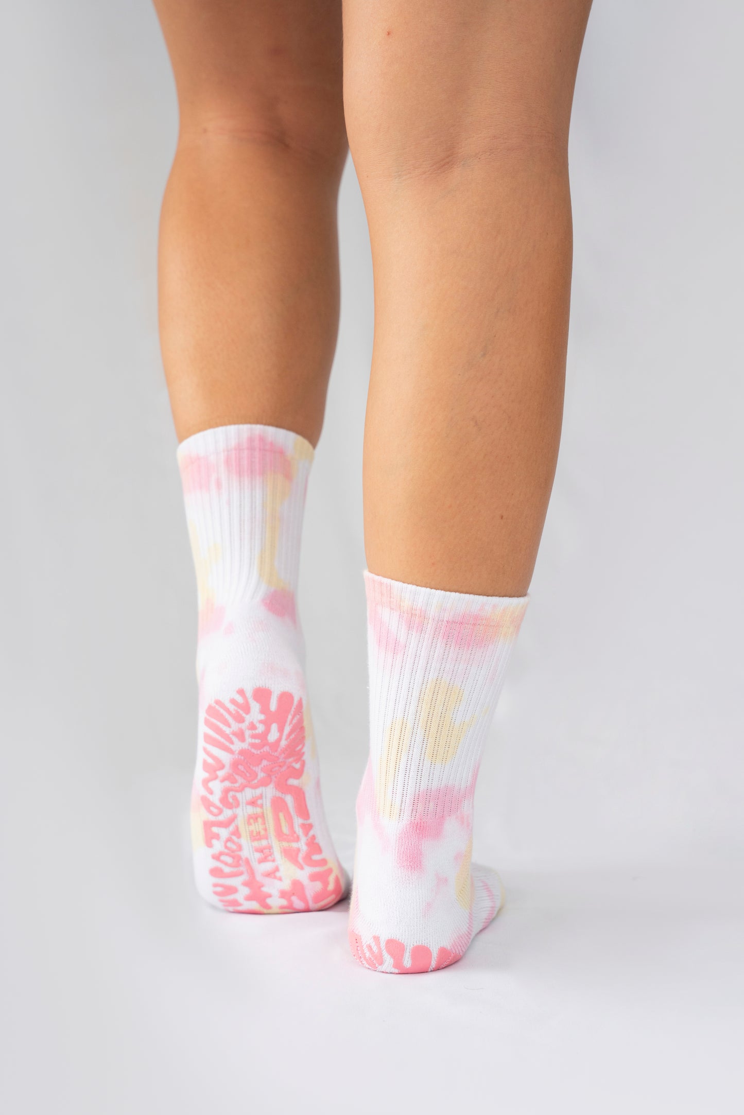 Crew Grip Socks Tie Dye - Pink